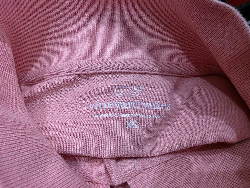 Playera Polo Vineyard Vines Mujer Rosa Talla Xs Manga Corta