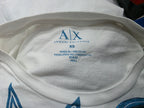 Blusa Armani Exchange Blanca Letras De Mujer Xs Manfga Corta