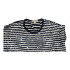 Blusa Michael Kors Mujer Negra Rayas Con Lentejuela Xs