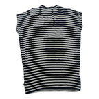 Blusa Michael Kors Mujer Negra Rayas Con Lentejuela Xs