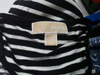 Blusa Michael Kors Mujer Negra Rayas Con Lentejuela Xs