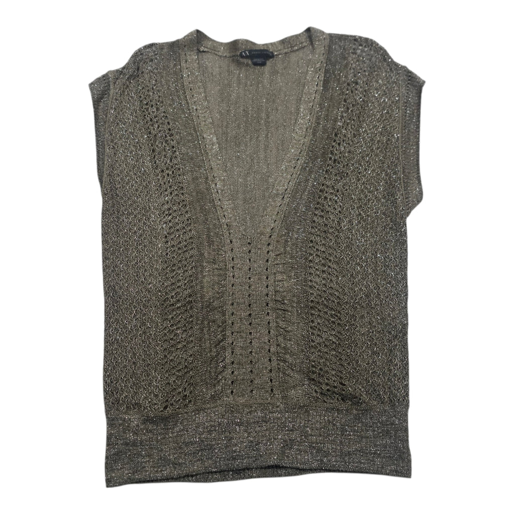 Blusa Armani Exchange Mujer Gris Sin Mangas Xs