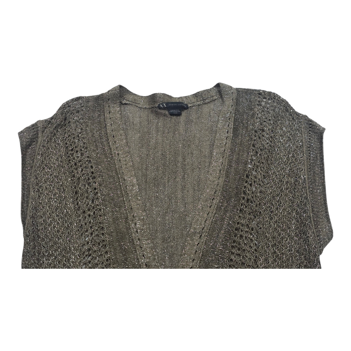 Blusa Armani Exchange Mujer Gris Sin Mangas Xs