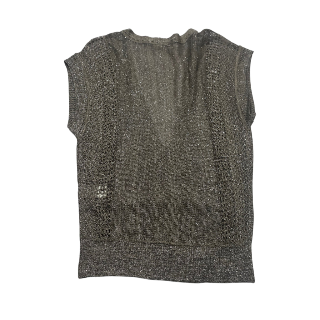 Blusa Armani Exchange Mujer Gris Sin Mangas Xs