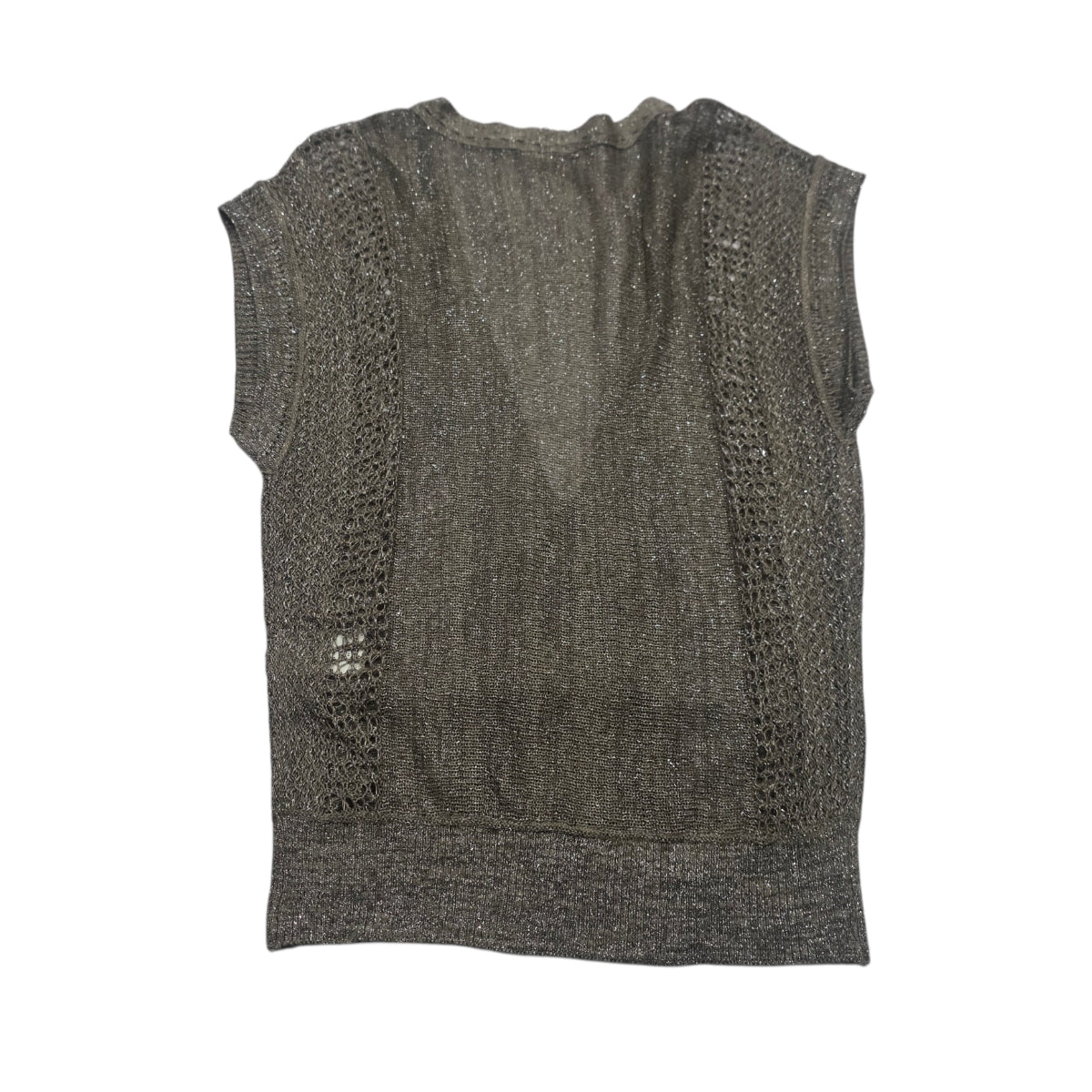 Blusa Armani Exchange Mujer Gris Sin Mangas Xs