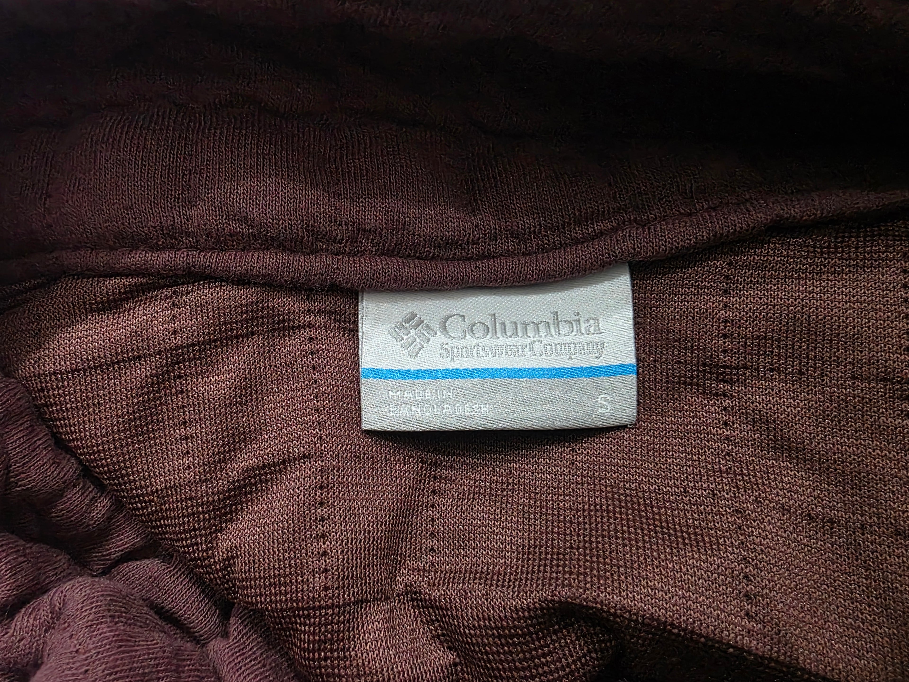 Sudadera De Mujer Columbia Color Vino Cierre Talla S