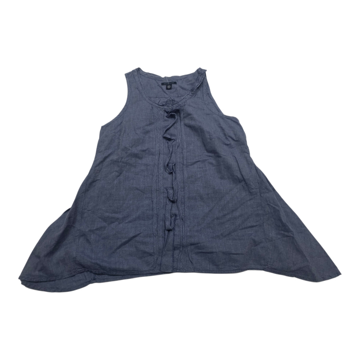 Blusa Tommy Hilfiger Azul Mezclilla Sin Mangas Mujer Talla S