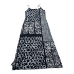 Vestido Casual Micheal Kors Mujer Azul/blanco Tirantes