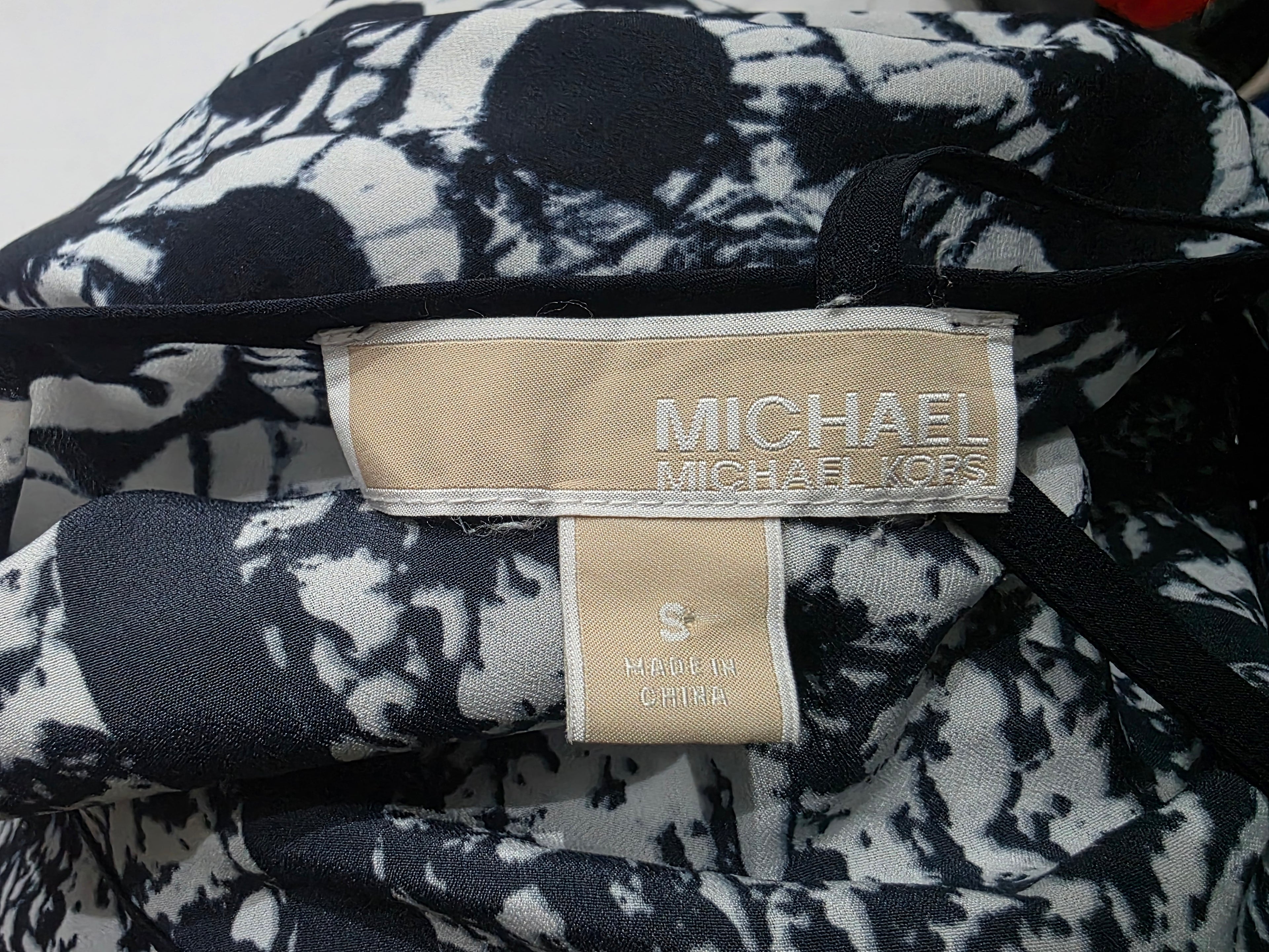 Vestido Casual Micheal Kors Mujer Azul/blanco Tirantes