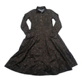 Vestido Brooks Brothers Azul Lunares Talla 6 Manga Larga