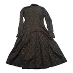 Vestido Brooks Brothers Azul Lunares Talla 6 Manga Larga