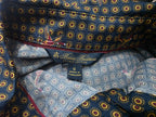 Vestido Brooks Brothers Azul Lunares Talla 6 Manga Larga