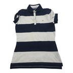 Blusa Tommy Hilfiger Mujer Polo Rayas Azul Blanco Chica