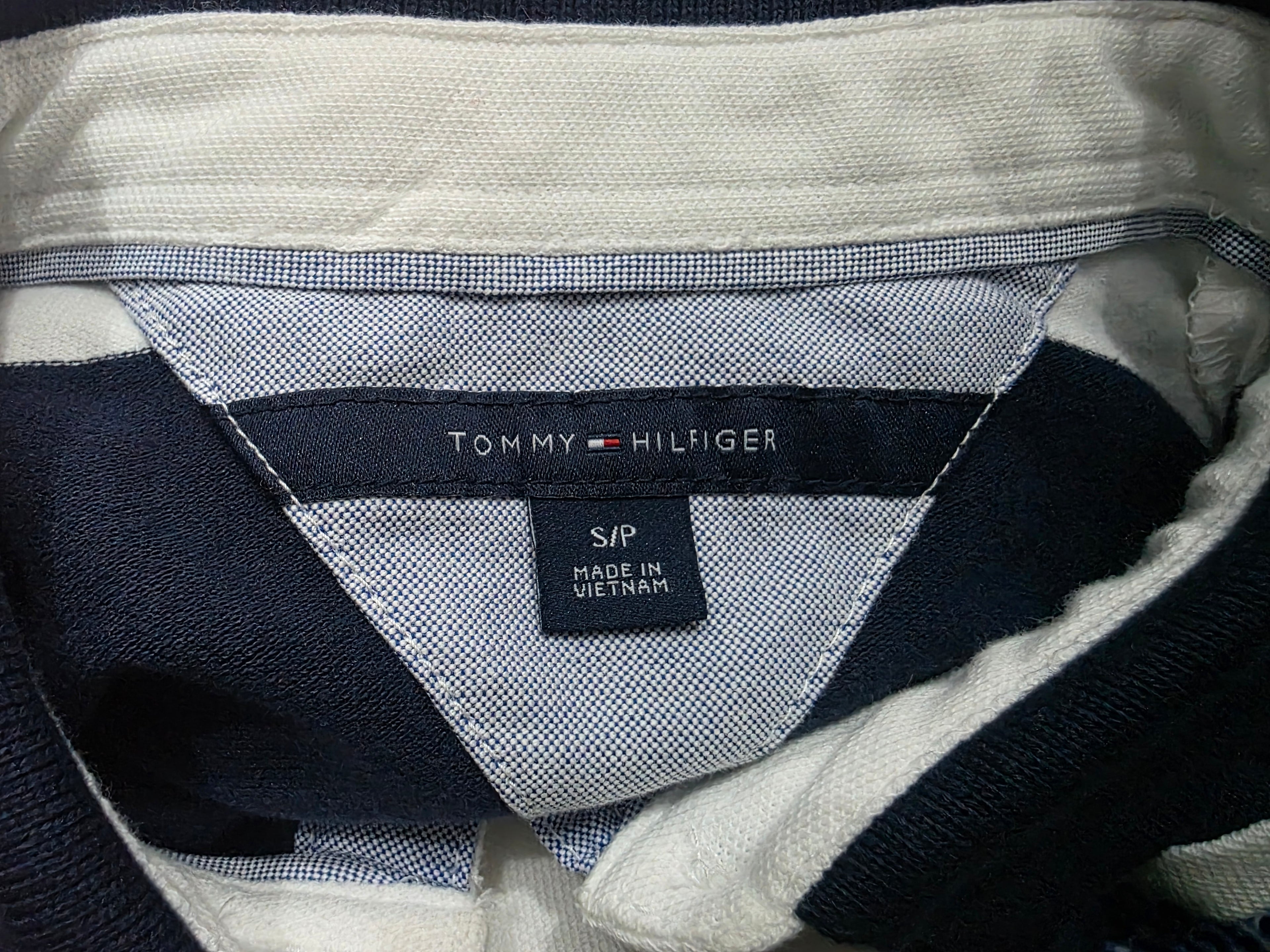 Blusa Tommy Hilfiger Mujer Polo Rayas Azul Blanco Chica