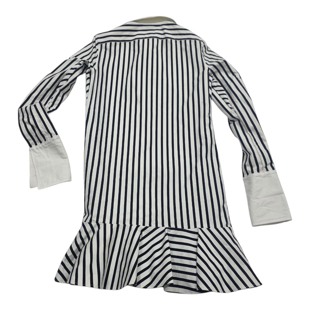 Vestido Ralph Lauren Rayas Negras Manga Larga Mujer S