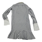 Vestido Ralph Lauren Rayas Negras Manga Larga Mujer S