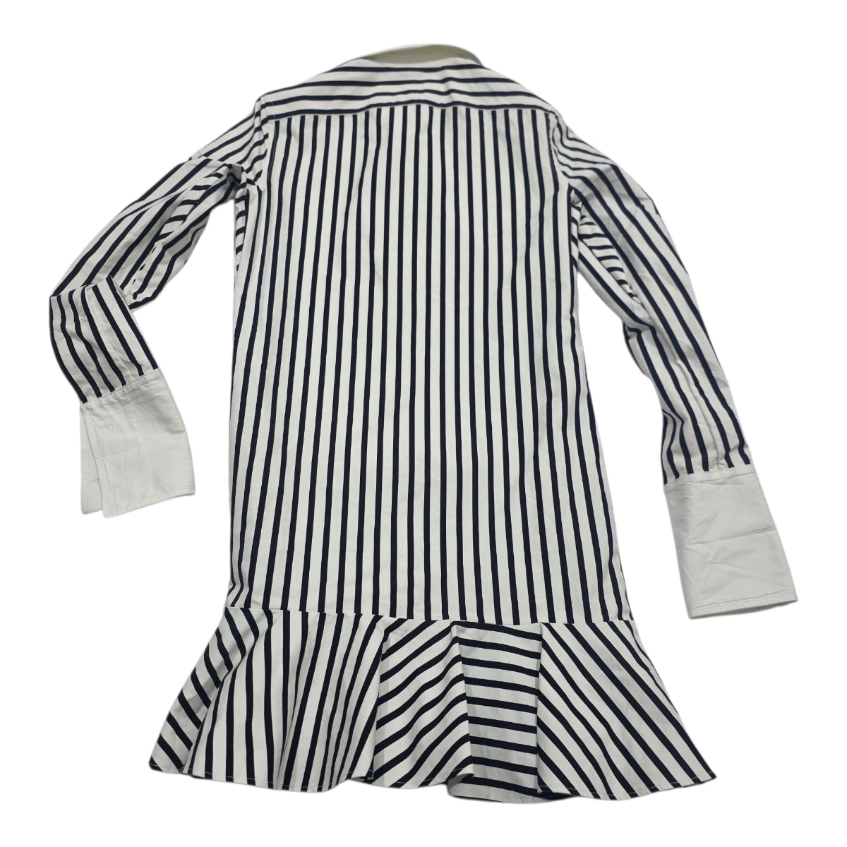 Vestido Ralph Lauren Rayas Negras Manga Larga Mujer S