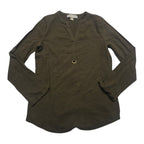 Blusa Michael Kors Verde Manga Larga De Mujer S Cuello V