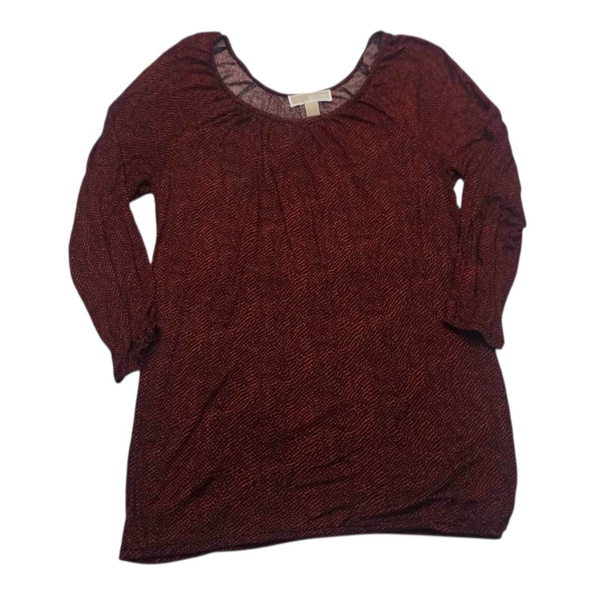 Blusa Micheal Kors Mujer Roja Escote Redondo Talla S