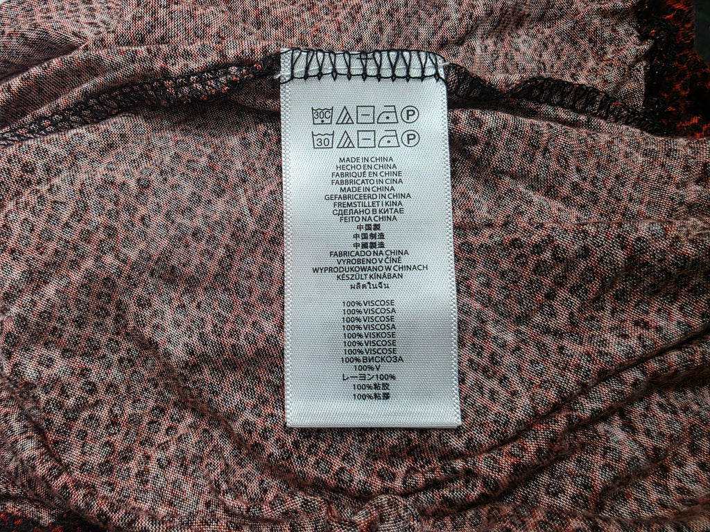 Blusa Micheal Kors Mujer Roja Escote Redondo Talla S