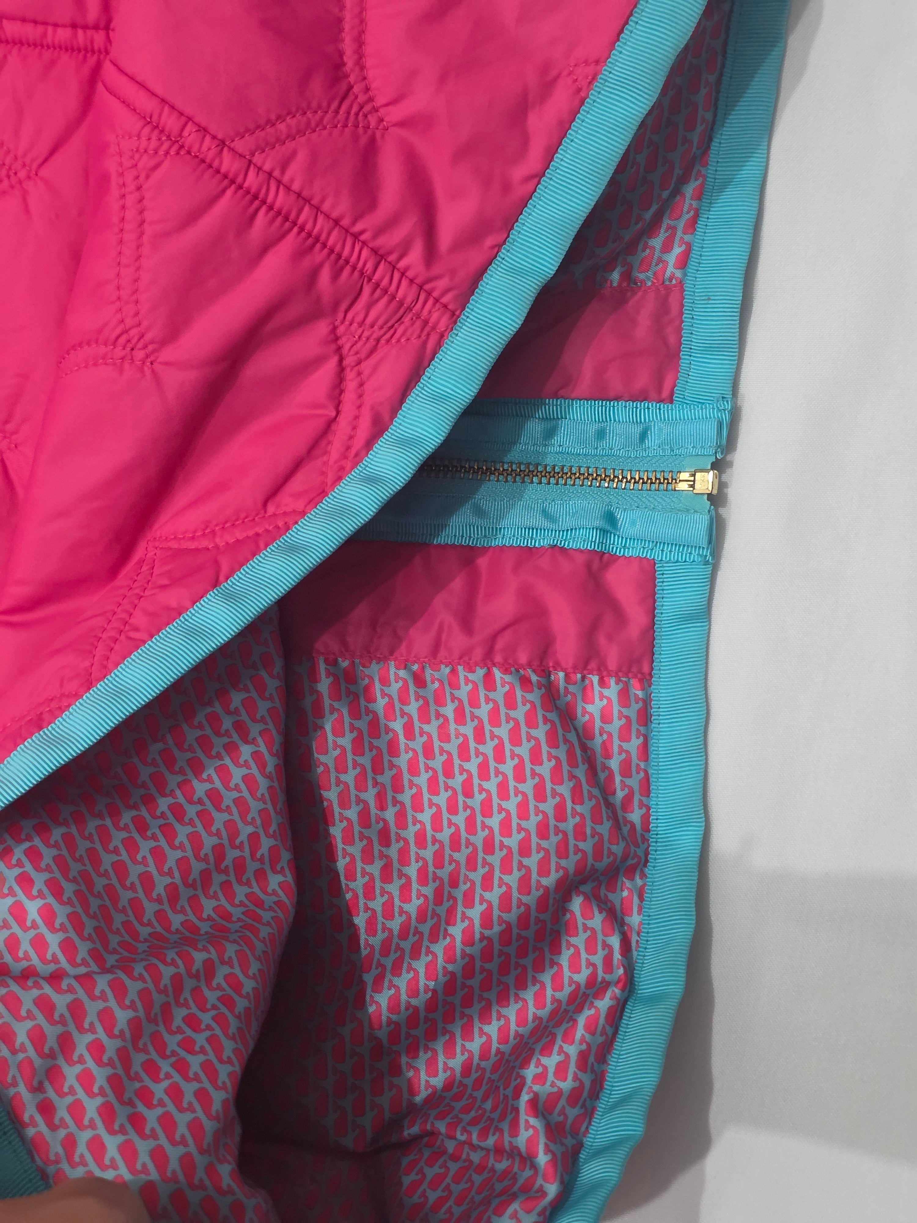 Chaleco Vineryard Vine Rosa Azul De Mujer Talla S