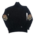 Sueter Gris Burberry Coderas Cafe De Mujer Talla S
