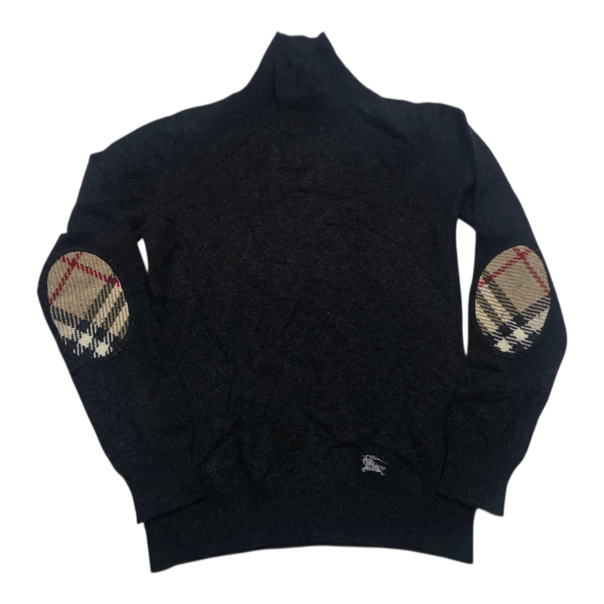 Sueter Gris Burberry Coderas Cafe De Mujer Talla S