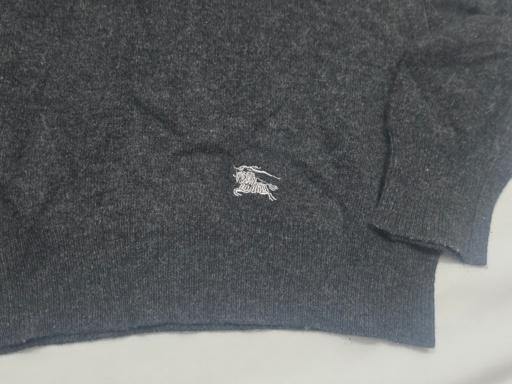 Sueter Gris Burberry Coderas Cafe De Mujer Talla S