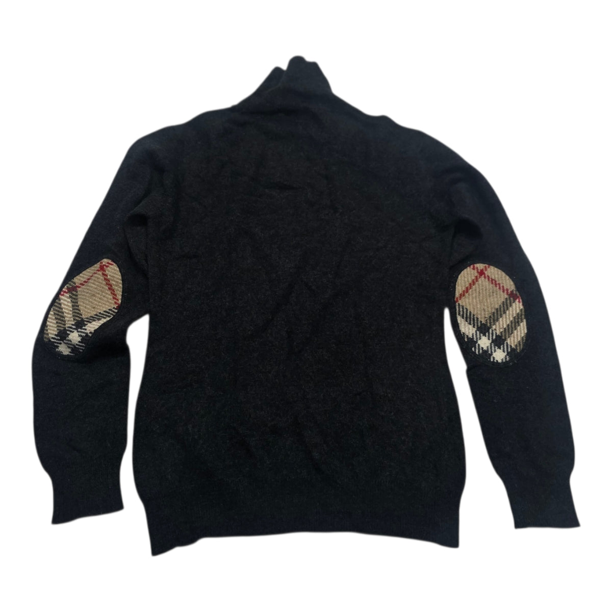 Sueter Gris Burberry Coderas Cafe De Mujer Talla S
