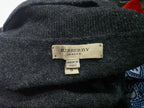 Sueter Gris Burberry Coderas Cafe De Mujer Talla S