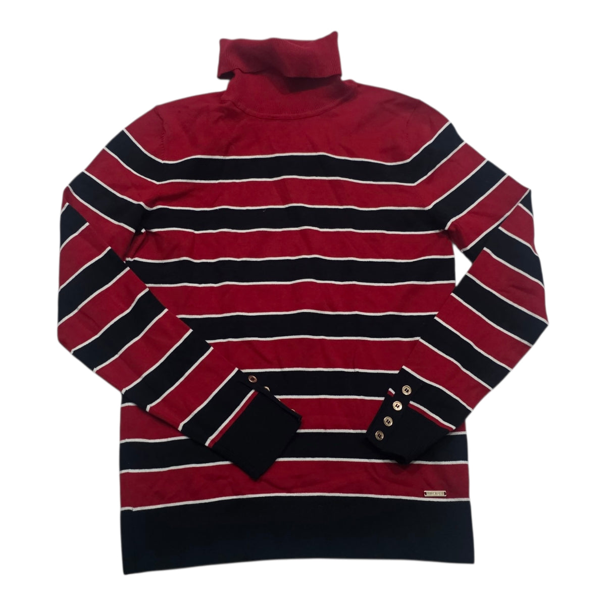 Sueter Tortuga De Mujer Tommy Hilfiger Rojo/azul Talla S