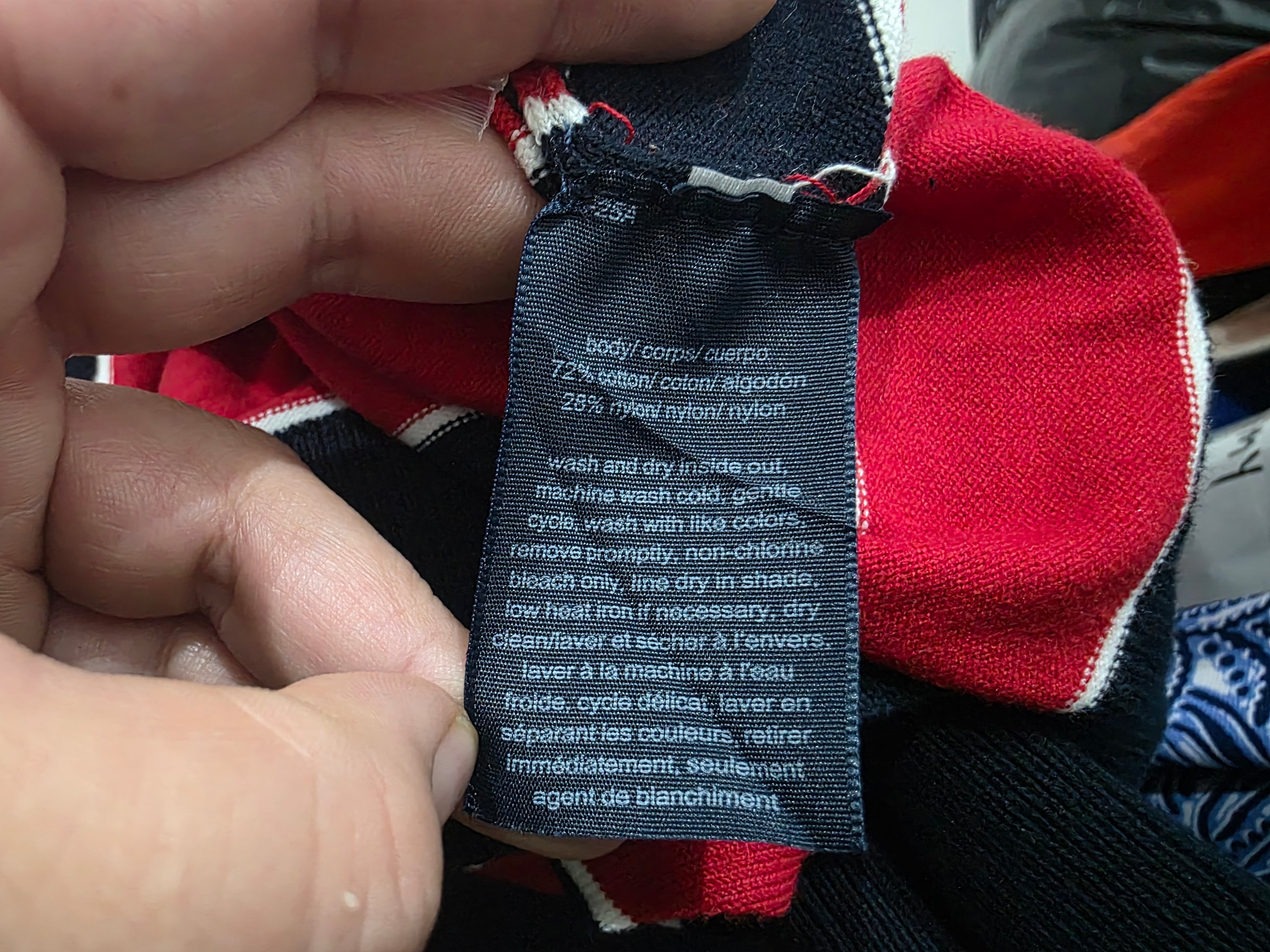 Sueter Tortuga De Mujer Tommy Hilfiger Rojo/azul Talla S