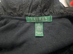 Blusa Ralph Lauren De Mujer Negro Olanes Talla S