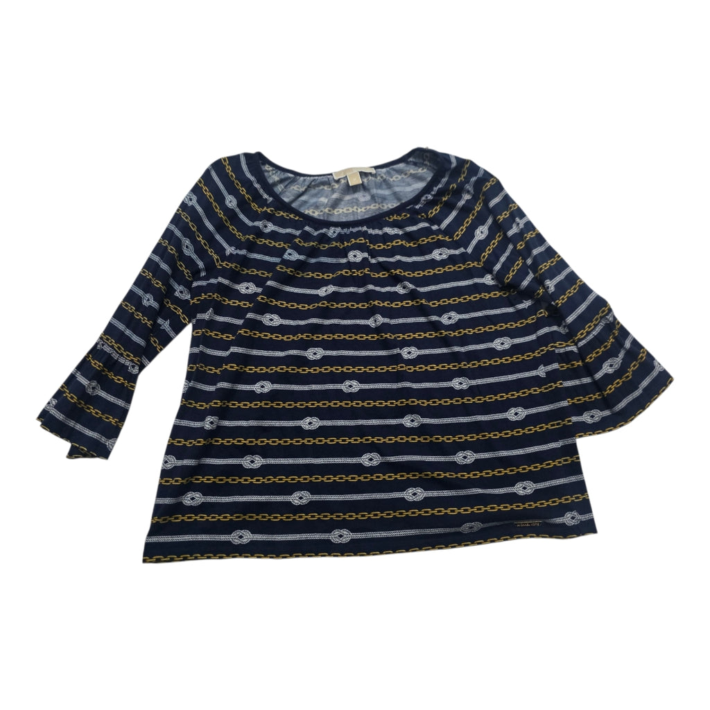 Blusa Micheal Kors De Mujer Azul Cadenas Talla M