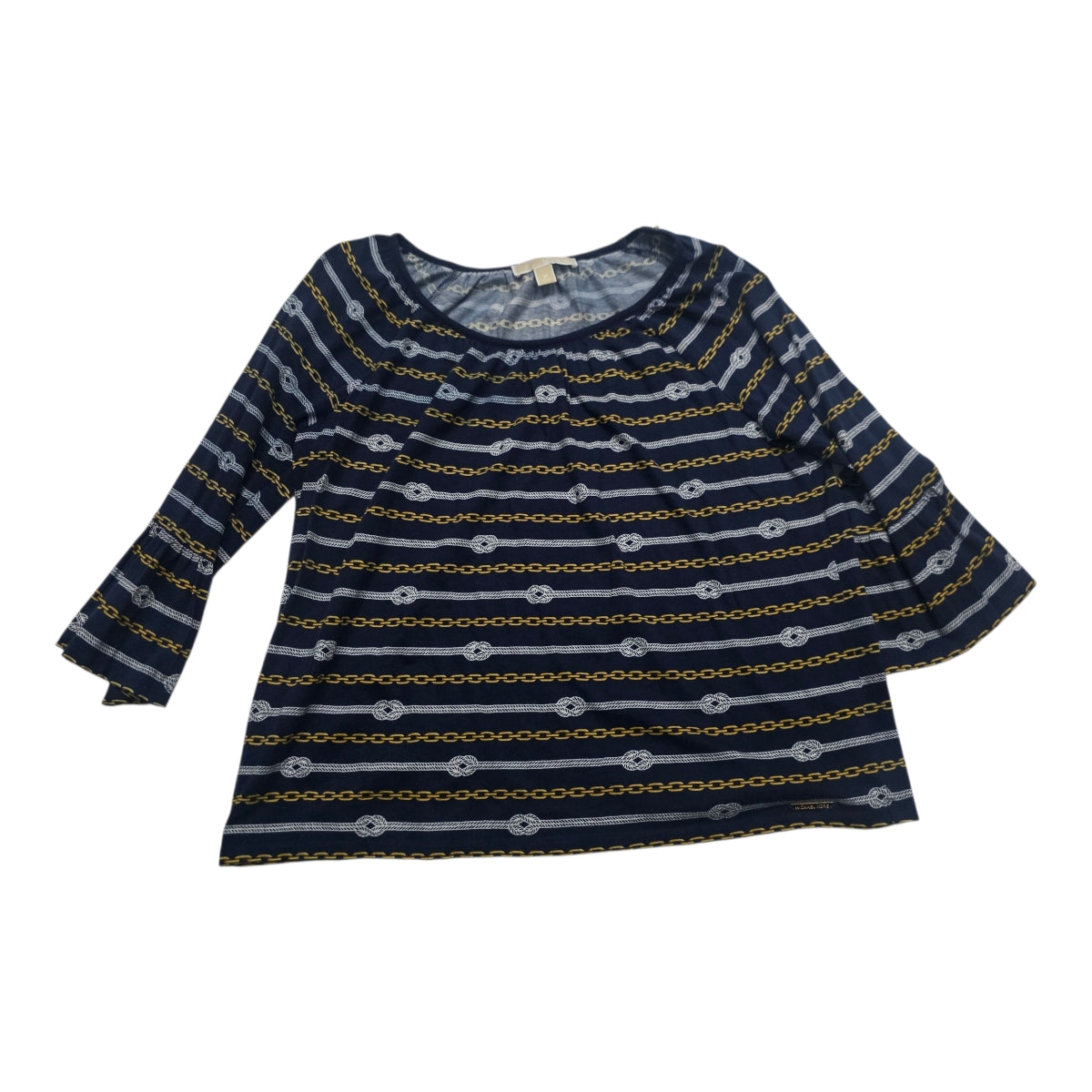 Blusa Micheal Kors De Mujer Azul Cadenas Talla M