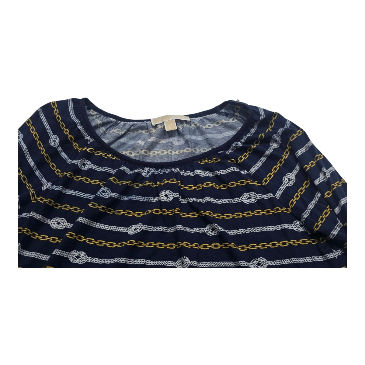 Blusa Micheal Kors De Mujer Azul Cadenas Talla M