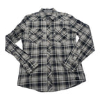 Camisa Harley Davidson Cuadros De Mujer Gris Talla M