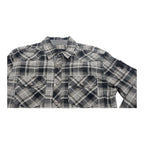 Camisa Harley Davidson Cuadros De Mujer Gris Talla M