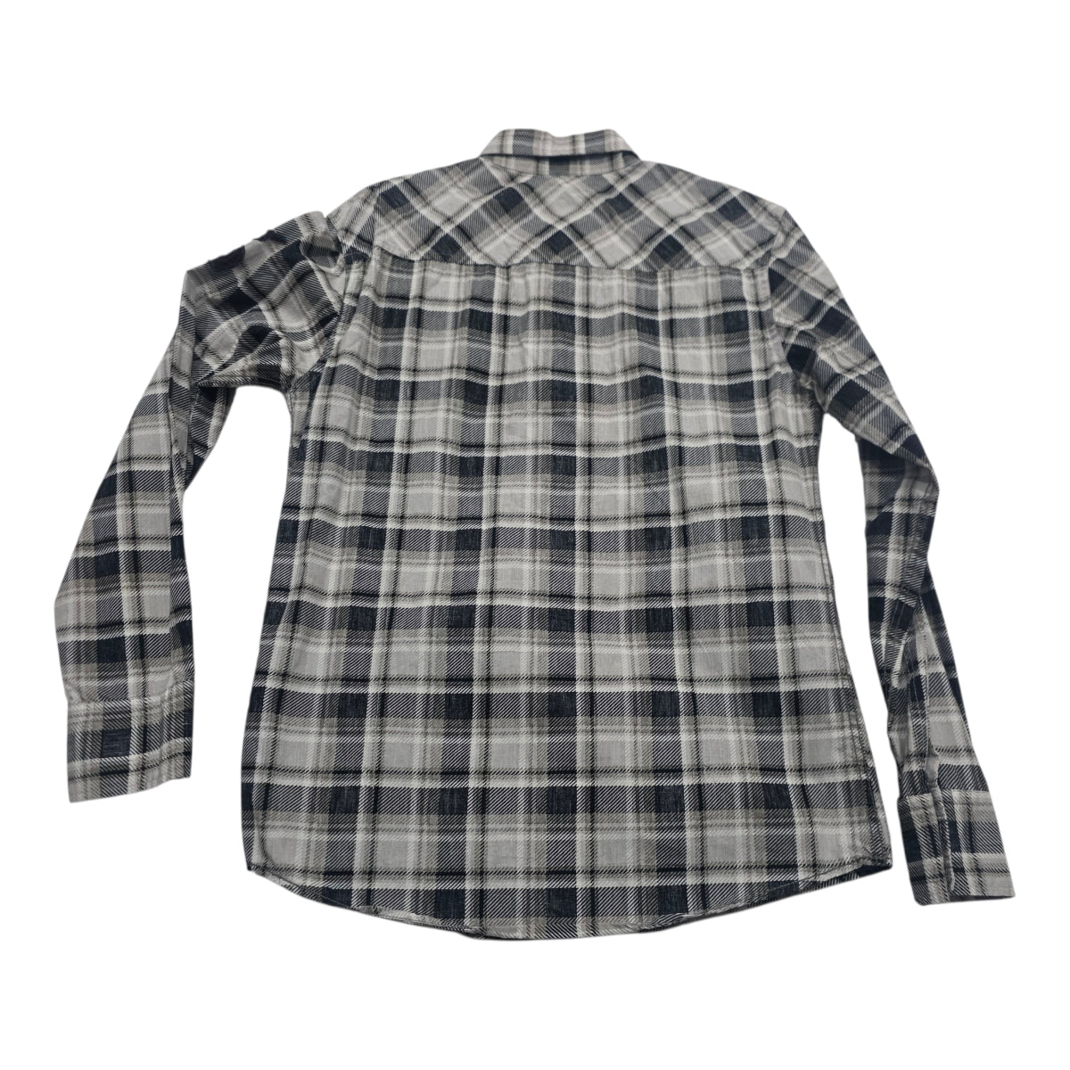 Camisa Harley Davidson Cuadros De Mujer Gris Talla M