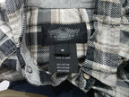 Camisa Harley Davidson Cuadros De Mujer Gris Talla M