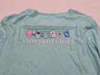 Playera Vineyard Vines De Mujer Celeste Manga Larga Talla M