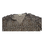 Blusa Michael Kors De Mujer Animal Print Cafe Talla M