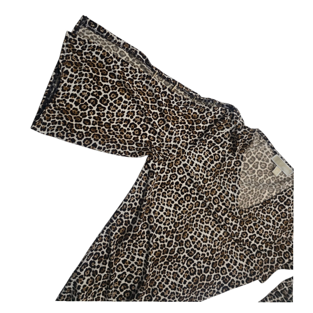 Blusa Michael Kors De Mujer Animal Print Cafe Talla M