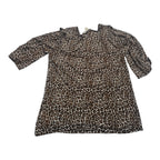 Blusa Michael Kors De Mujer Animal Print Cafe Talla M