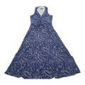 Vestido Casual Tommy Hilfiger Azul Figuras Talla 10 Tirantes