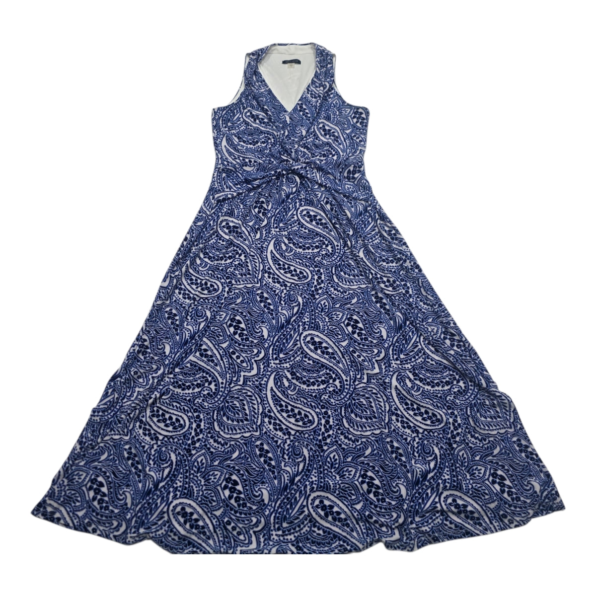 Vestido Casual Tommy Hilfiger Azul Figuras Talla 10 Tirantes