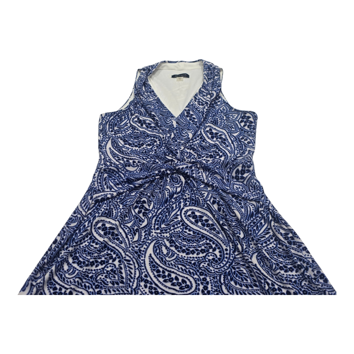 Vestido Casual Tommy Hilfiger Azul Figuras Talla 10 Tirantes