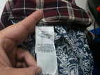 Camisa True Religion De Mujer A Cuadros Vino/azul Talla M