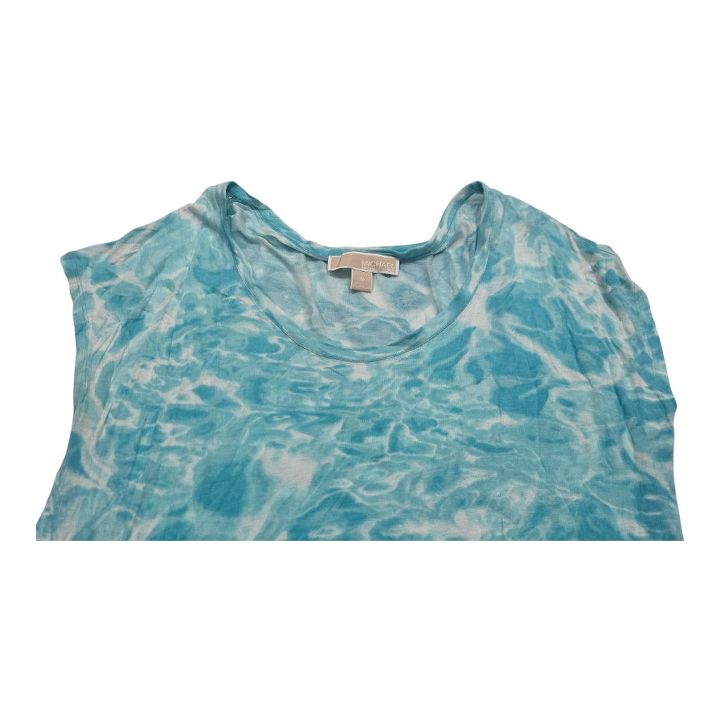 Blusa Micheal Kors De Mujer Azul Aqua Sin Mangas Talla M