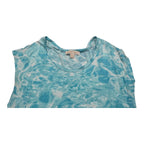 Blusa Micheal Kors De Mujer Azul Aqua Sin Mangas Talla M